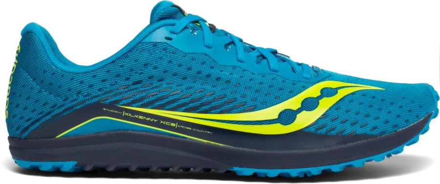Miesten Kilkenny Xc8 Spike Blue-citron Saucony