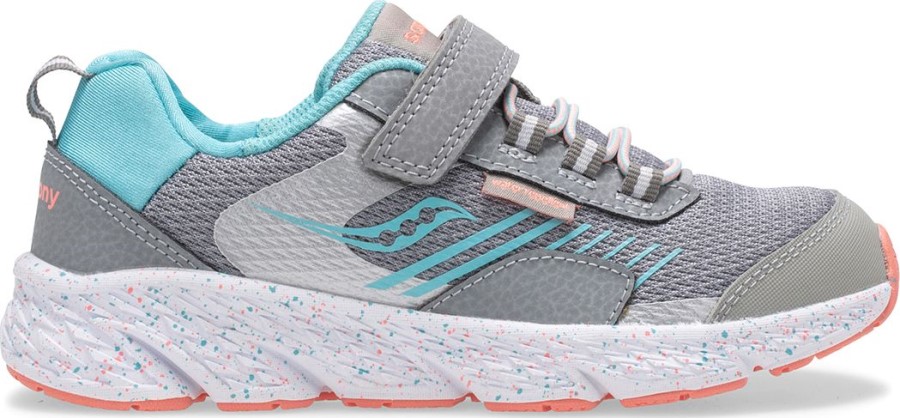 Pirteä Iso Lasten Tuulisuoja Ilmastointi Sneaker Harmaa-turq