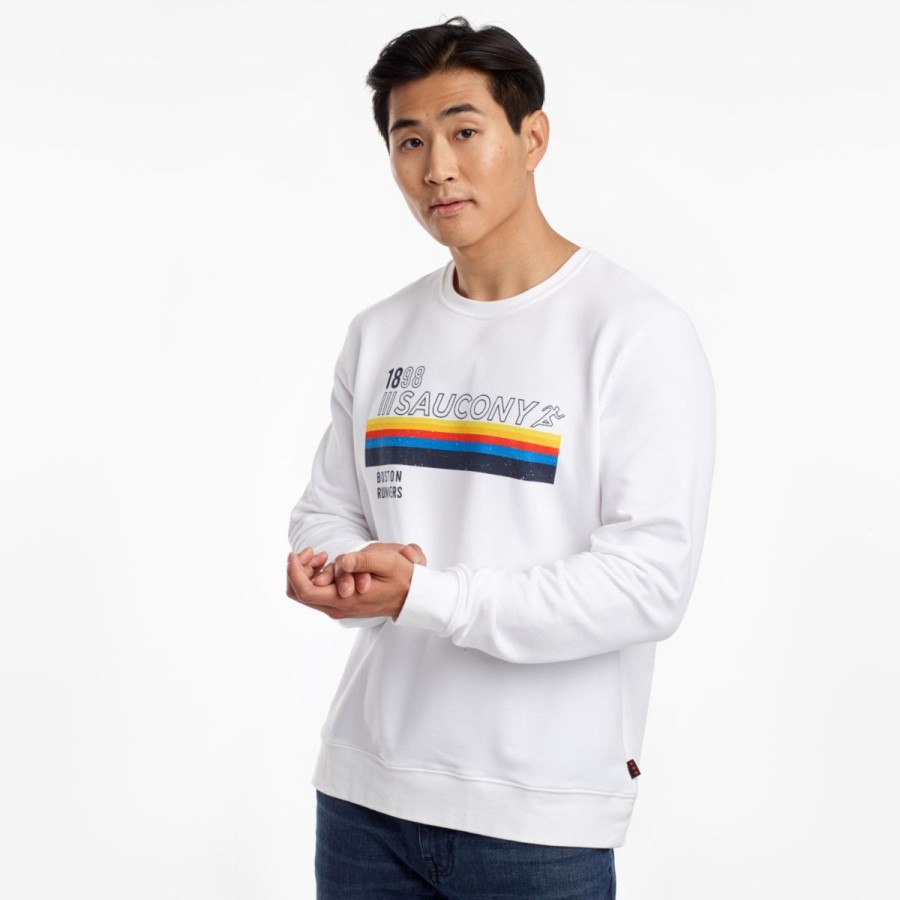 Herkullinen Levännyt Crewneck Valkoinen